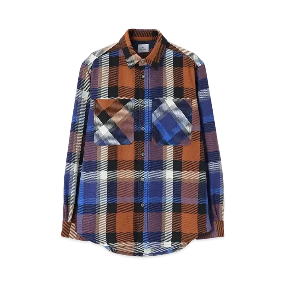 Paul Smith Retro Tartan Check Shirt "Brown"