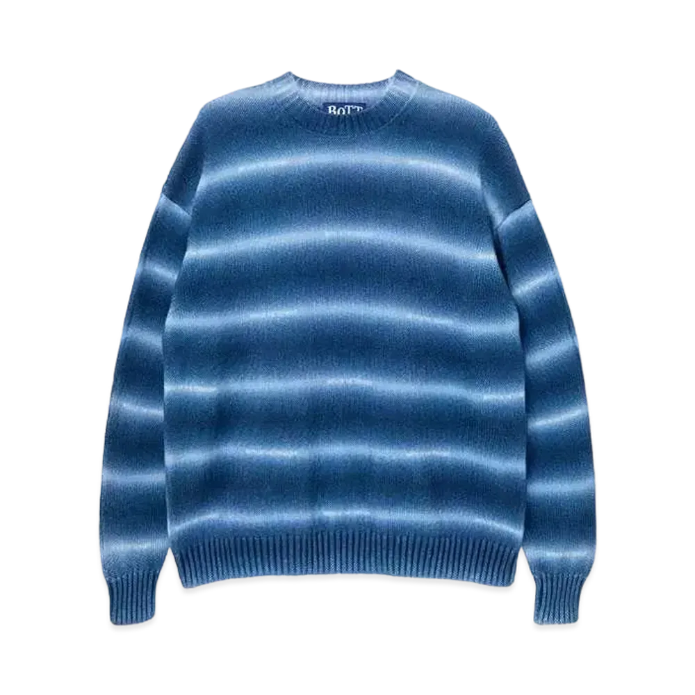 BoTT Gradation Cotton Sweater "Navy"