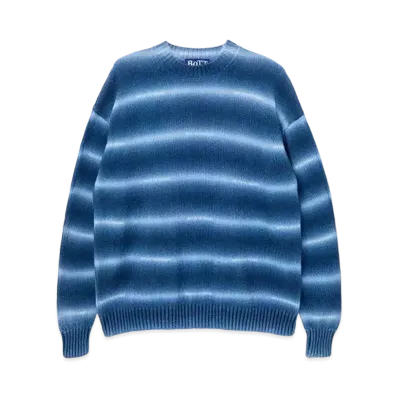 BoTT Gradation Cotton Sweater "Navy"