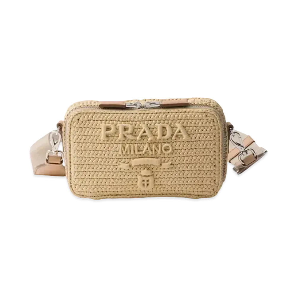 PRADA Crochet Prada Brique Bag "Natural"