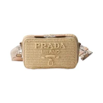 PRADA Crochet Prada Brique Bag "Natural"