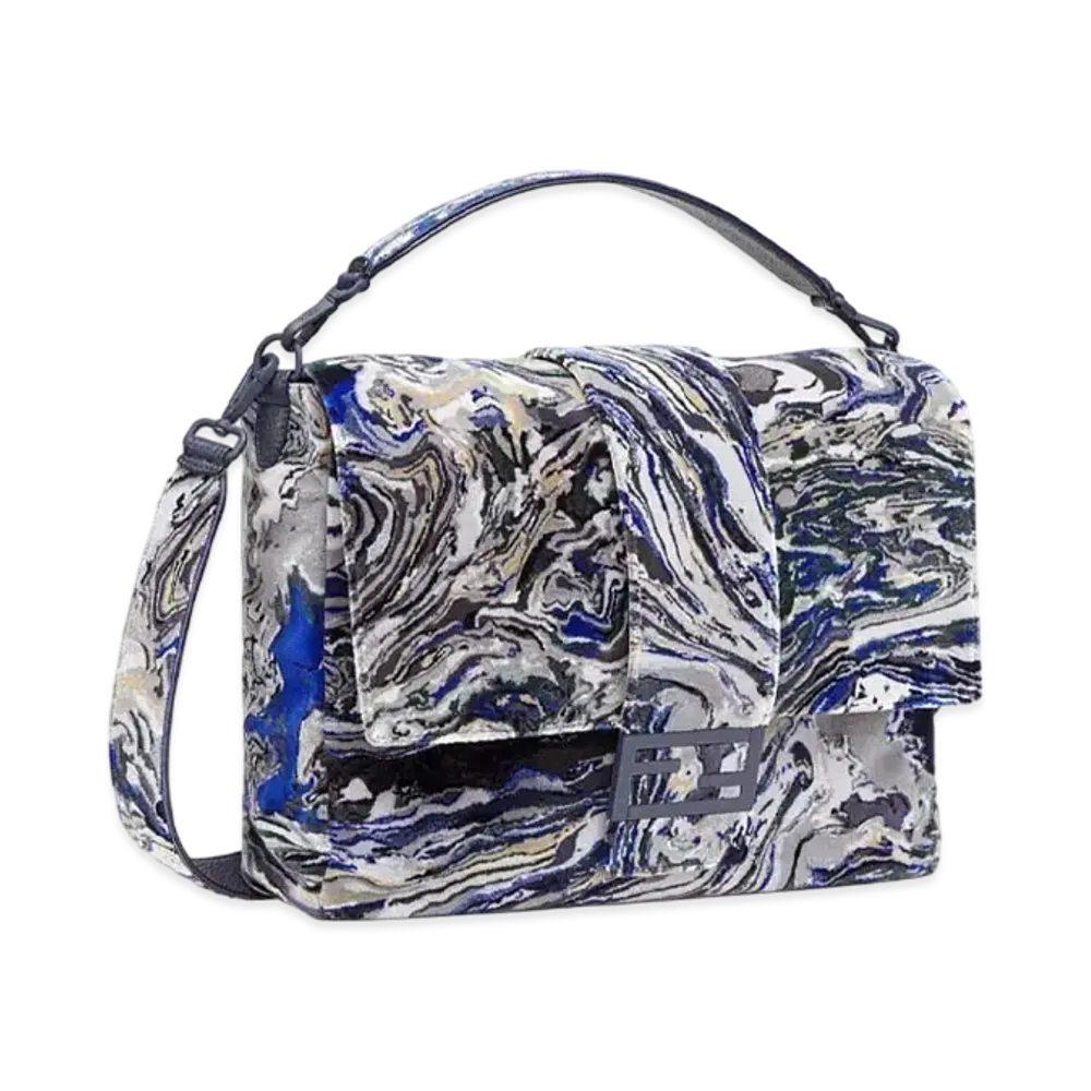 FENDI Baguette Messenger Bag Large Bag Marble Wind Embroidered "Multicolor"