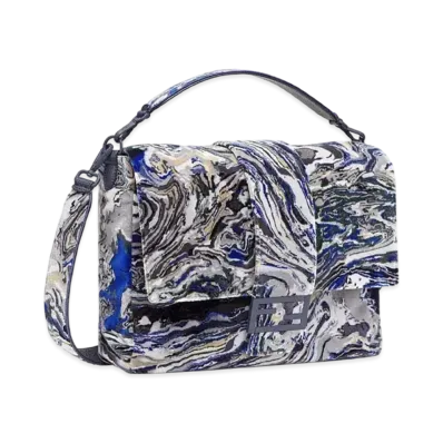 FENDI Baguette Messenger Bag Large Bag Marble Wind Embroidered "Multicolor"