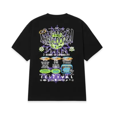 HUF Mental Meltdown Tee "Black"