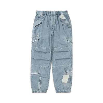 thisisneverthat Crazy Multi Zip Pant "Washed Blue"