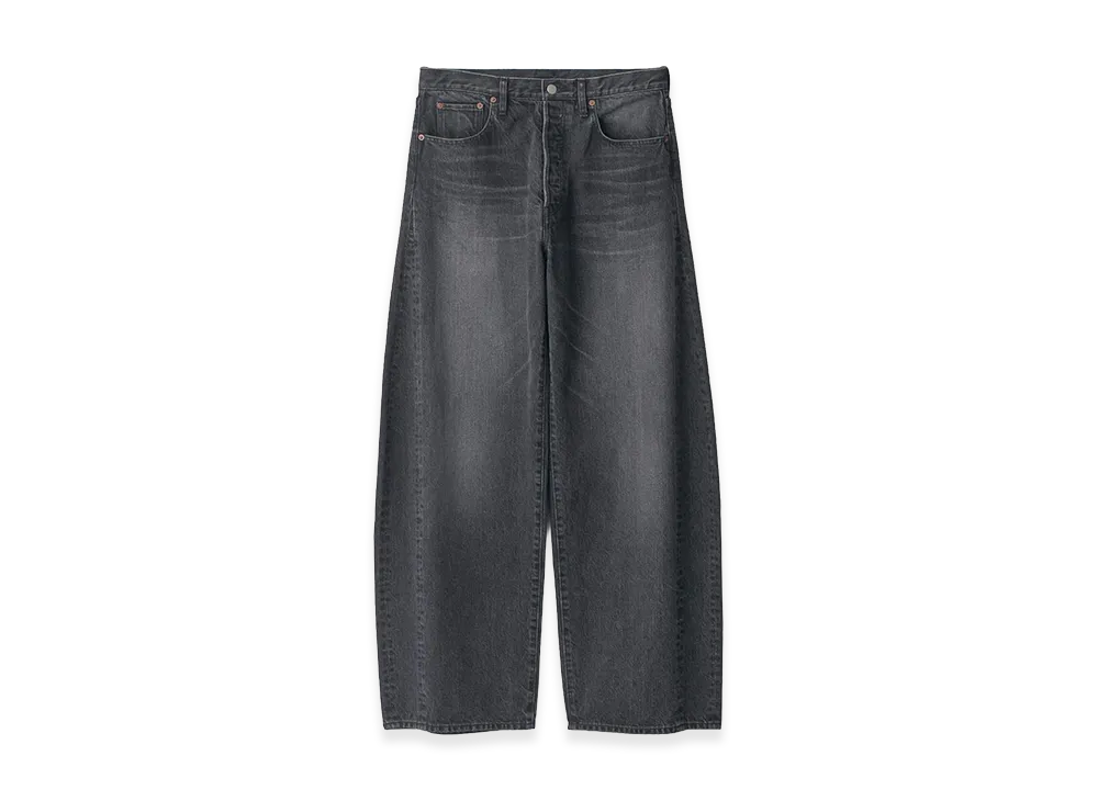 ssstein Deformation Wide Denim Pants "Black"