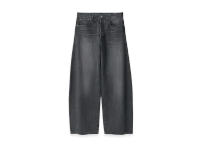 ssstein Deformation Wide Denim Pants "Black"