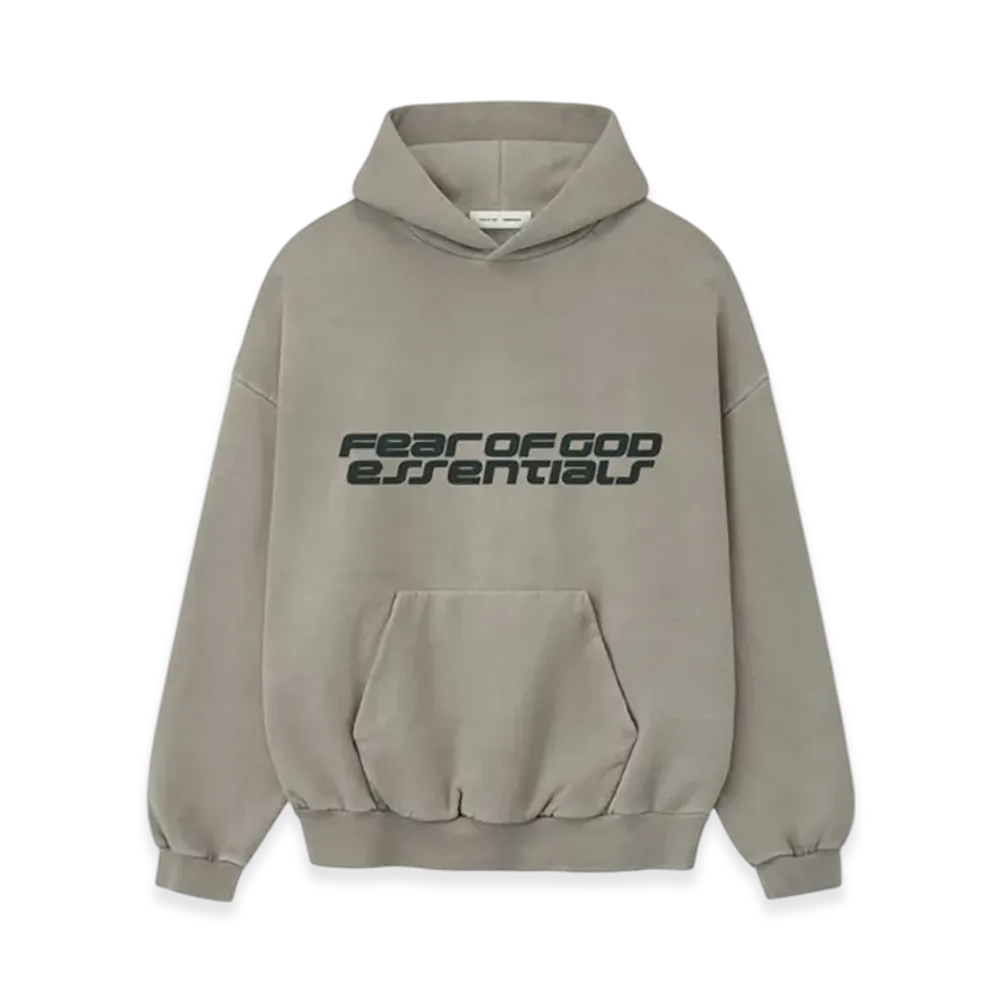 FEAR OF GOD ESSENTIALS Heavy Fleece 90s Hoodie "Smoke Grey"