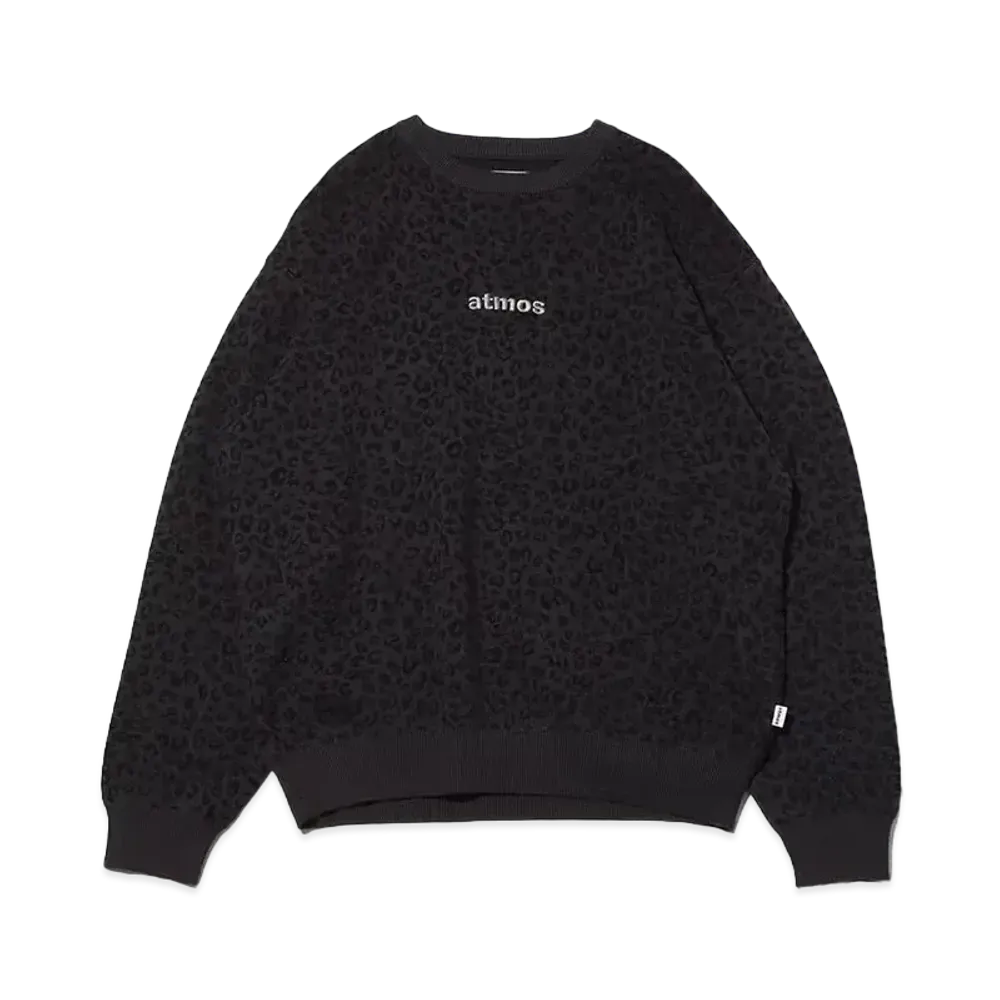 atmos Embroidery Classic Logo Knit Sweater "Leopard"