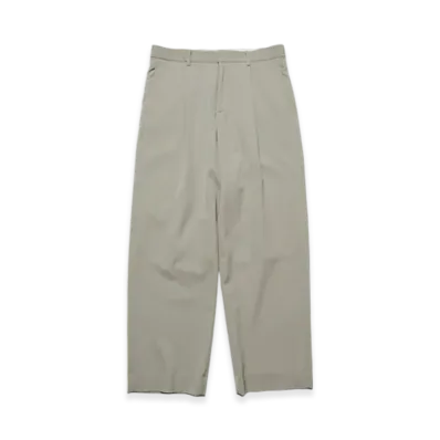 SOPHNET. Washer Wool Relax-Fit Tuck Slacks "Khaki"