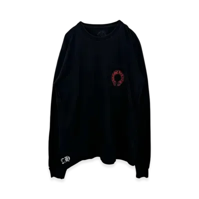 Chrome Hearts Cemetery Cross L/S T-Shirt "Black/Red"