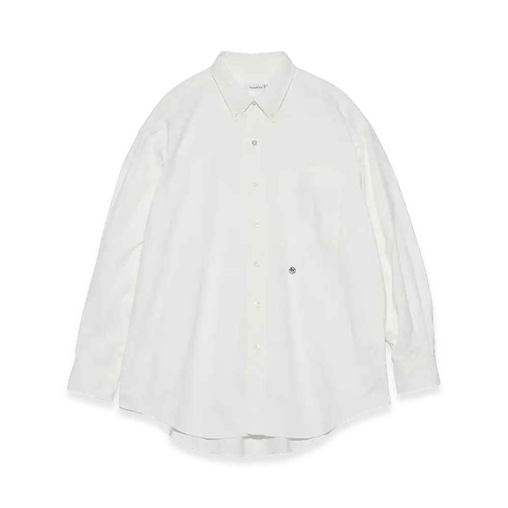 nanamica Button Down Wind Shirt "White"