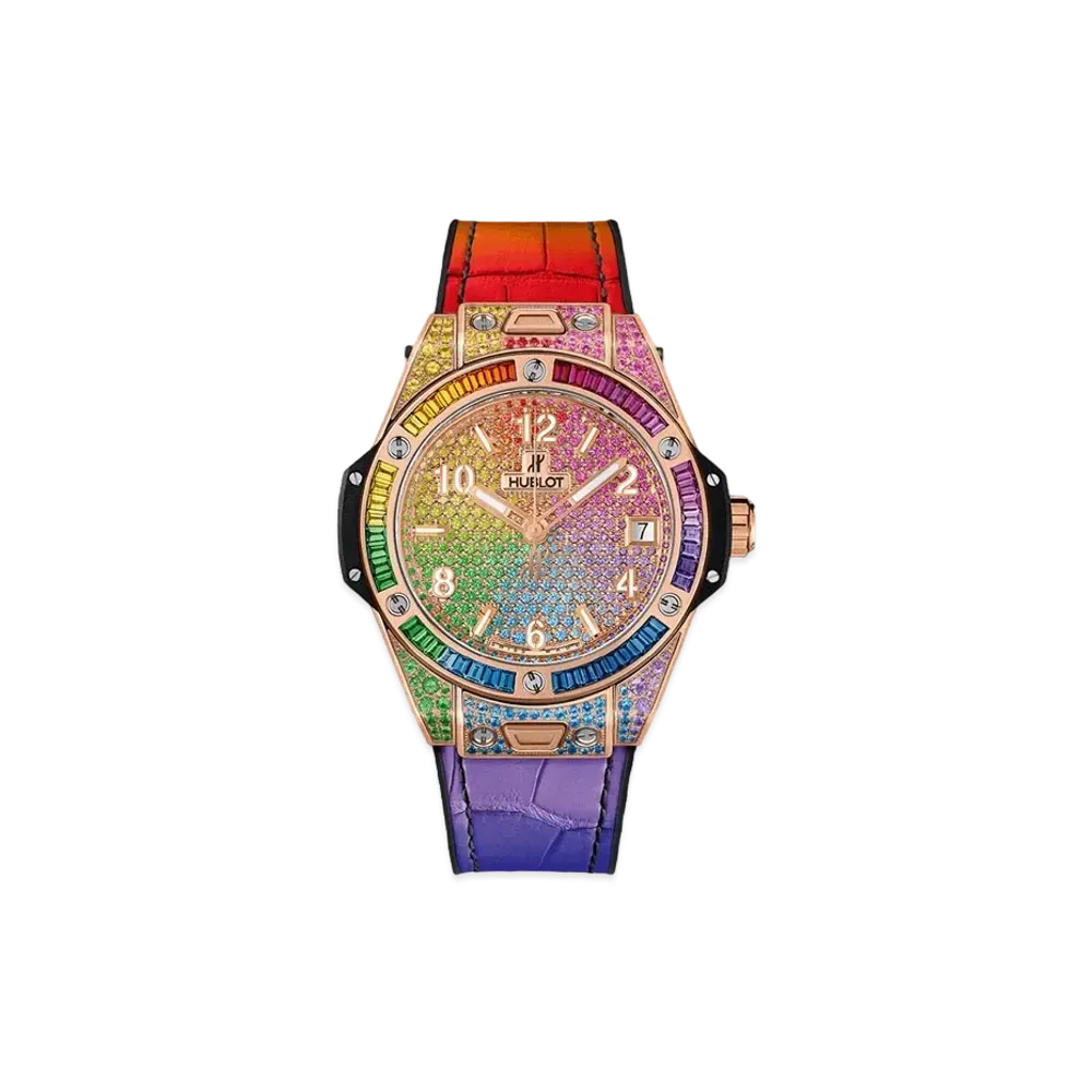 HUBLOT Big Bang One Click Rainbow King Gold 39mm