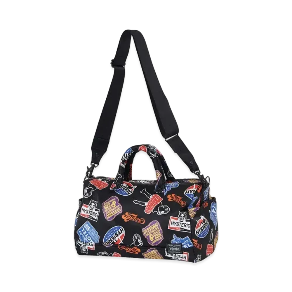 HYSTERIC GLAMOUR x PORTER Classic Stickers Pattern 2way Doctor's Bag "Black"