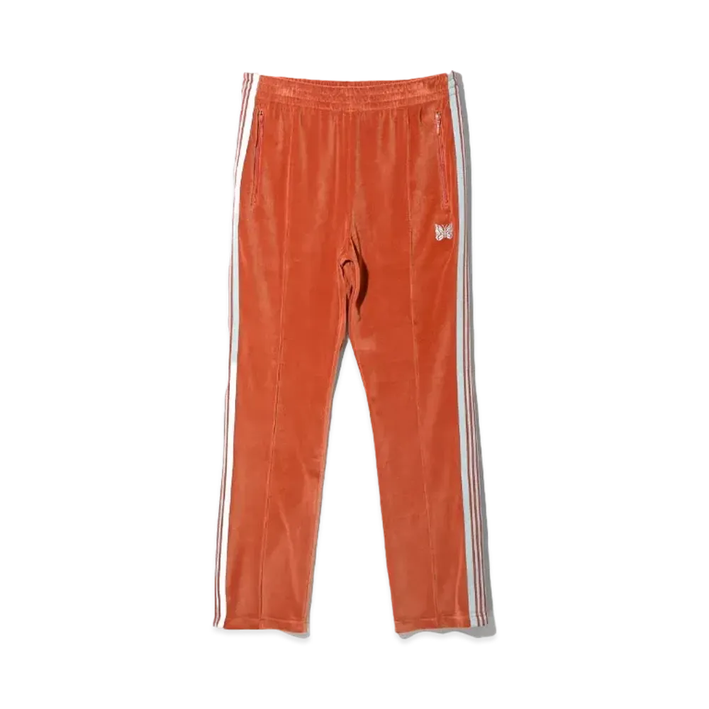Needles Narrow Track Pant - C/PE Velour "Orange"