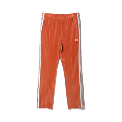 Needles Narrow Track Pant - C/PE Velour "Orange"