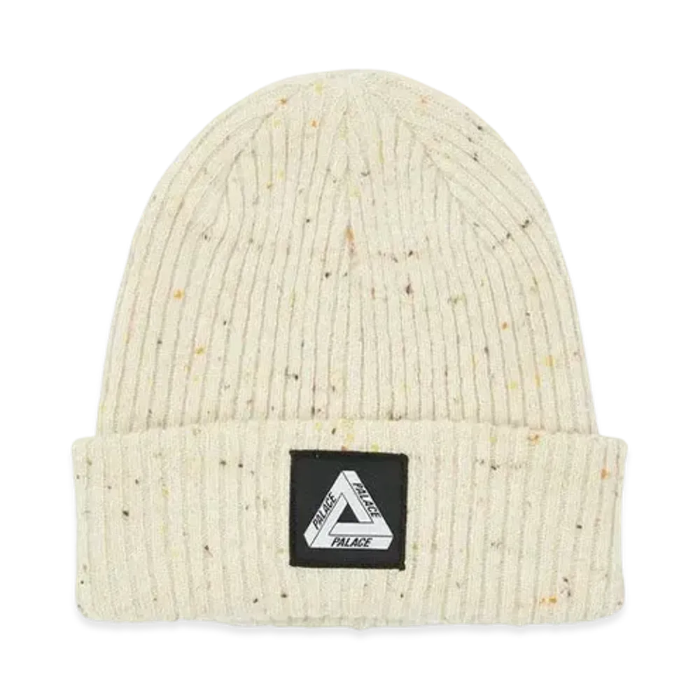 PALACE NEPPED TRI-FERG PATCH BEANIE "Off White"