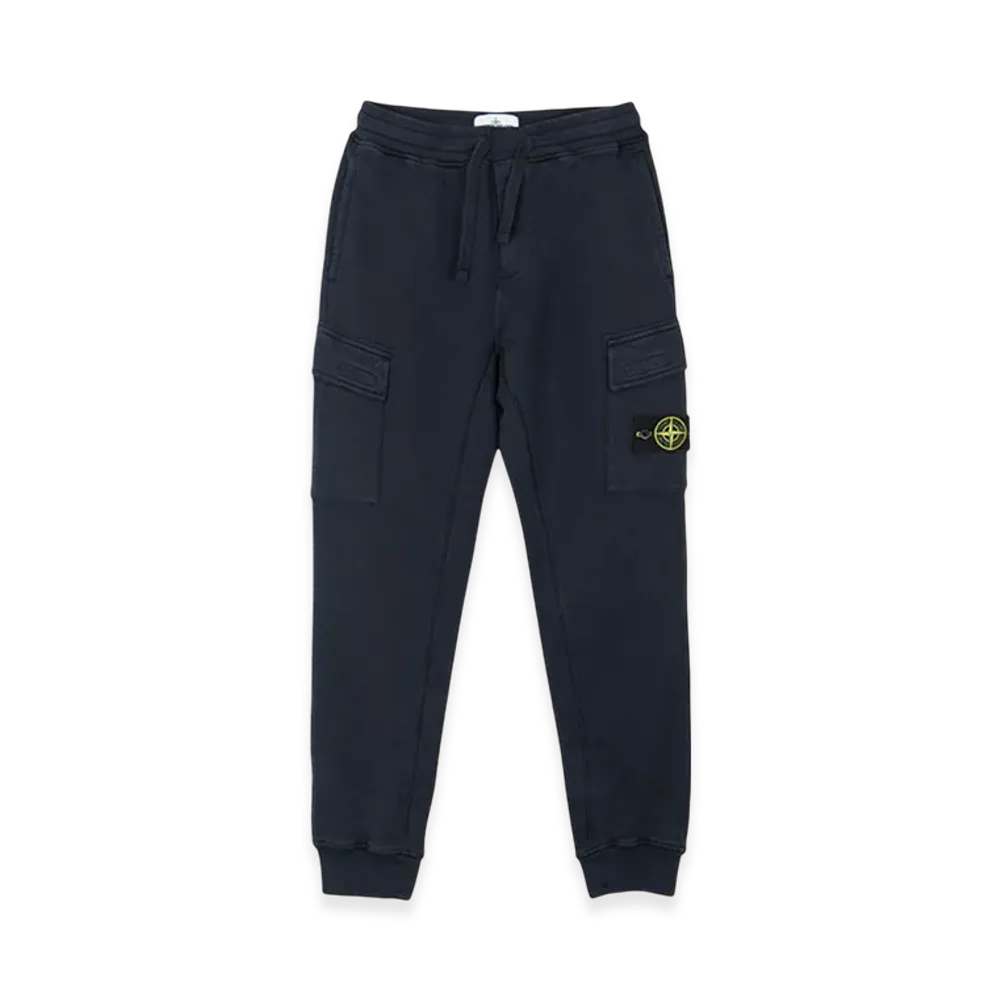 Stone Island 65251 Cotton Fleece Cargo Pants - 21SS "Navy Blue"