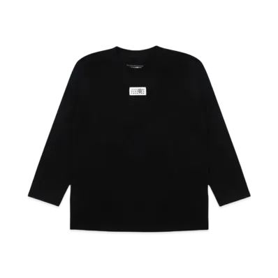 MM6 Maison Margiela Numeric Signature Long Sleeve T-Shirt "Black"