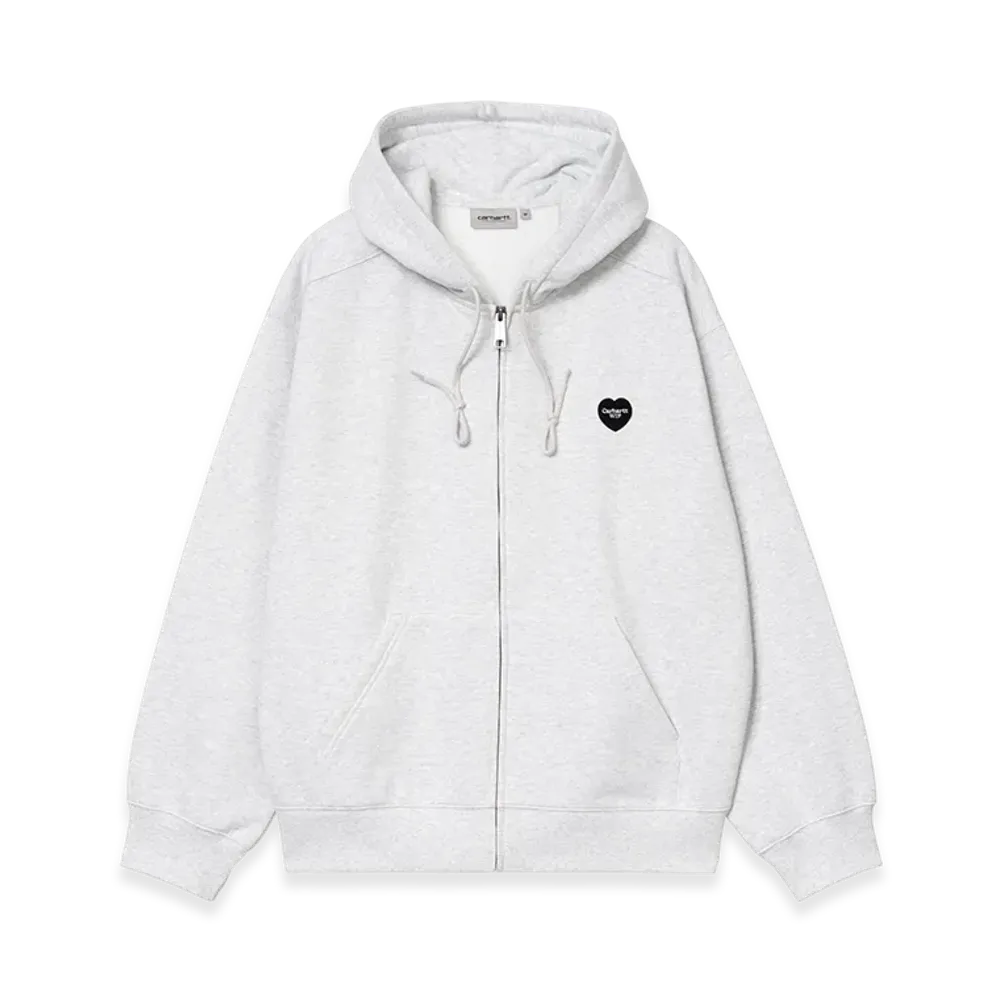Carhartt WIP Hoodedheart Ii Hartt Sweat Jacket "Ash Heather"