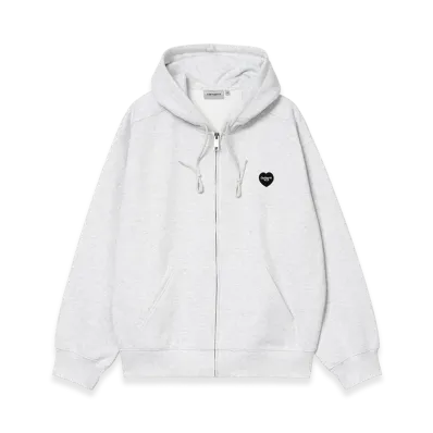 Carhartt WIP Hoodedheart Ii Hartt Sweat Jacket "Ash Heather"