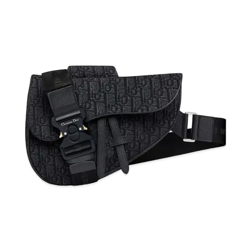 Dior Saddle Bag Dior Oblique Jacquard "Black"