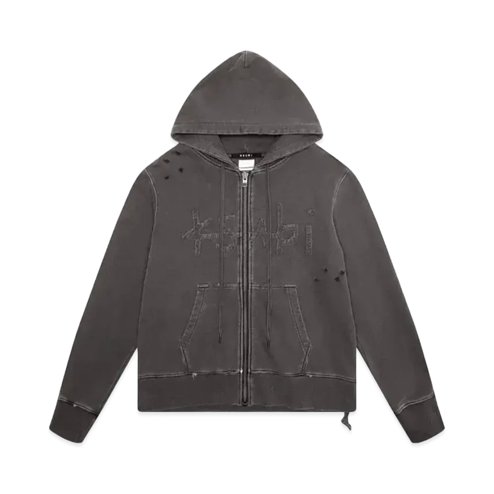KSUBI Ksubi Kash Zip Thru Hoodie Faded Black "Black"