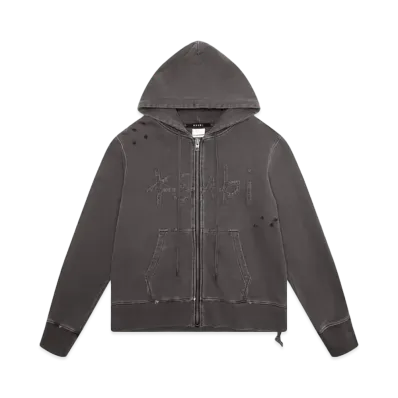KSUBI Ksubi Kash Zip Thru Hoodie Faded Black "Black"