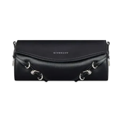 GIVENCHY Voyou Roller Bag In Grained Leather "Black"