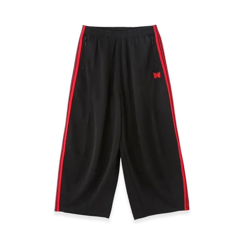NEEDLES x LHP H.D. Track Pants Poly Smooth "BlackRed"