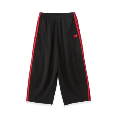 NEEDLES x LHP H.D. Track Pants Poly Smooth "BlackRed"