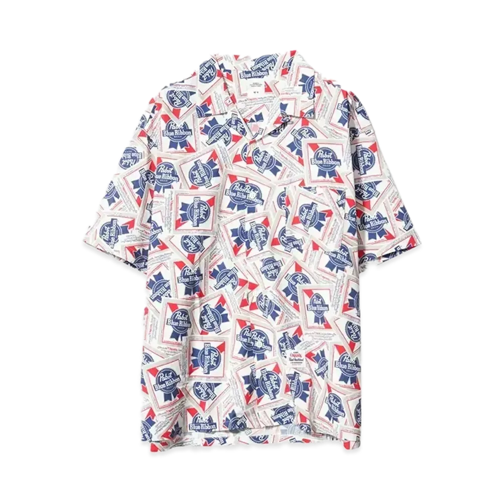 Bedwin & the heartbreakers Pabst Ex. S/S OPEN COLLAR SHIRT COLIN "MIX"