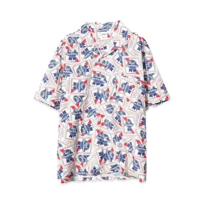 Bedwin & the heartbreakers Pabst Ex. S/S OPEN COLLAR SHIRT COLIN "MIX"