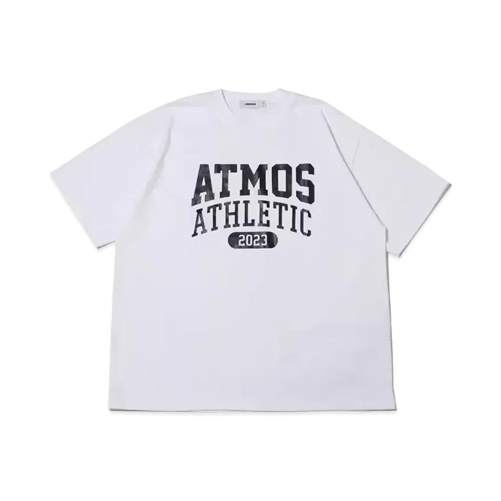 atmos Vintage College Logo T-shirts "White"