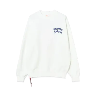 BEAMS Dragon Print Sweatshirt "White"