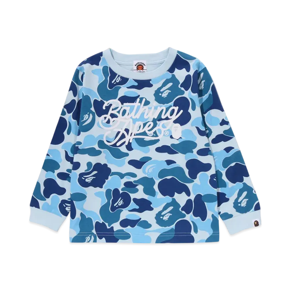 A BATHING APE ABC Camo Ls Tee "Blue"