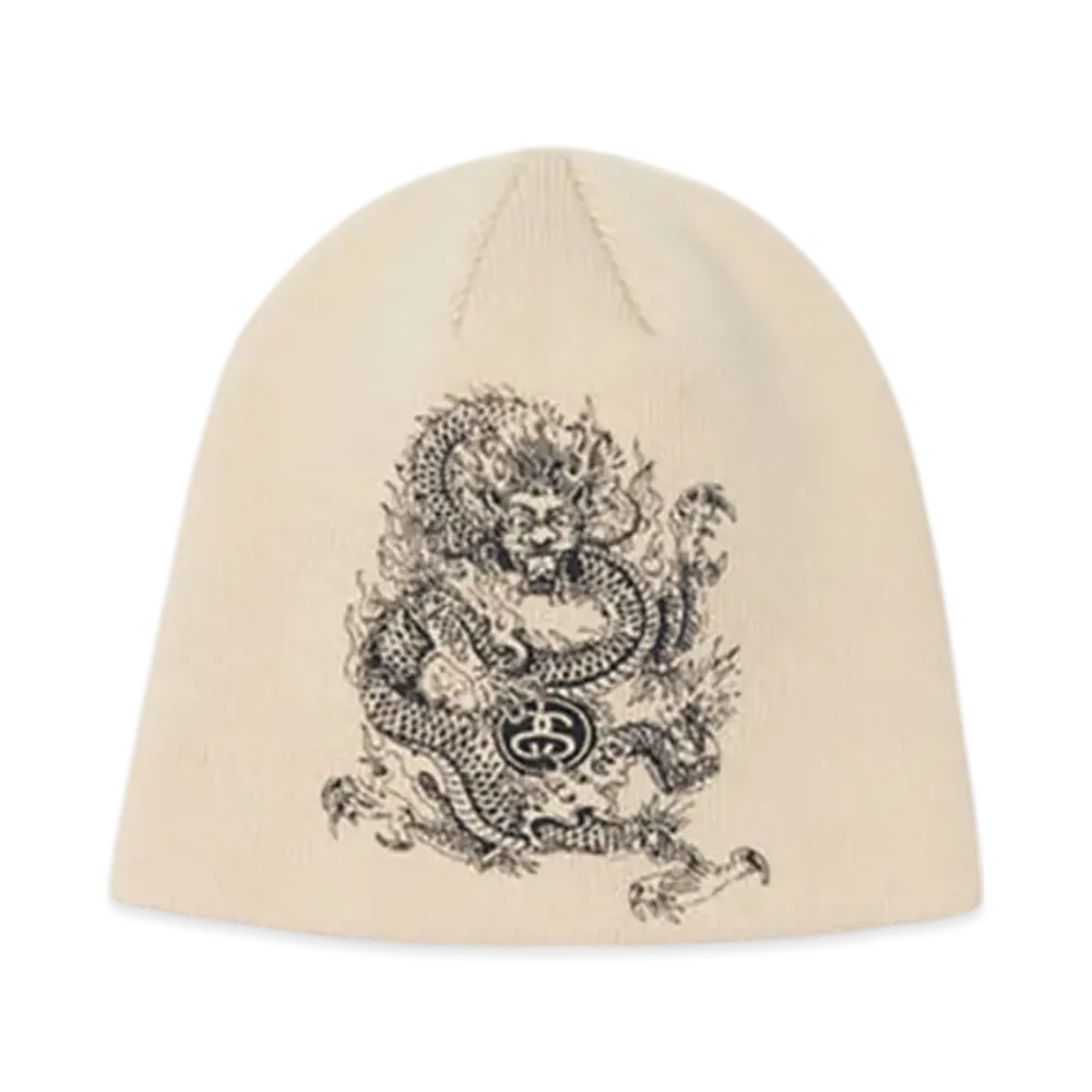 Stussy Skullcap Dragon Print "Stone"