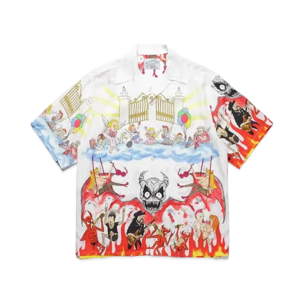 WACKO MARIA NECKFACE / HAWAIIAN SHIRT "White"