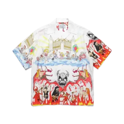 WACKO MARIA NECKFACE / HAWAIIAN SHIRT "White"