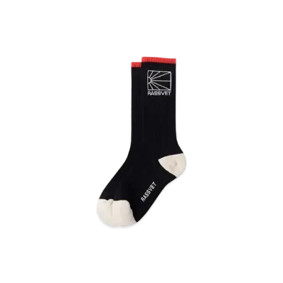 RASSVET LOGO SOCKS KNIT "BLACK"