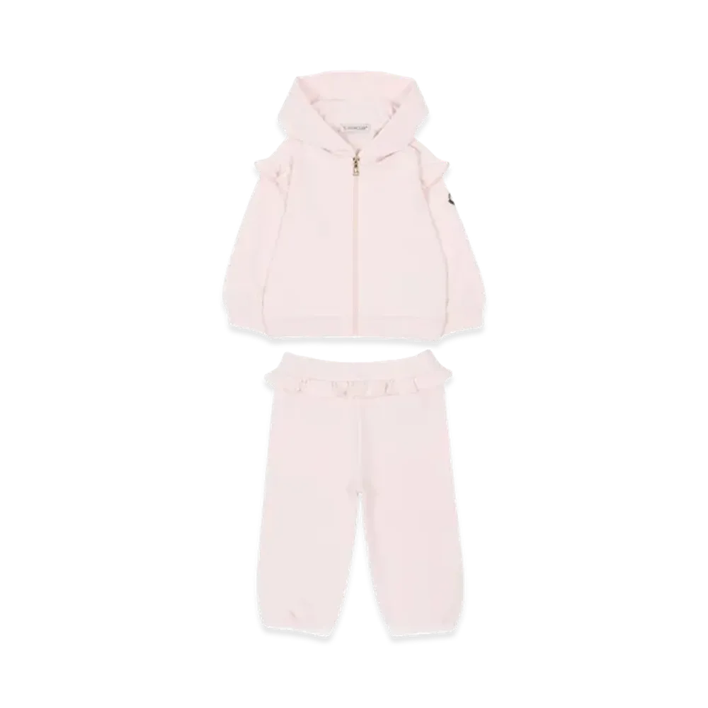 MONCLER Kids Hoodie And Pant Set "Pink"