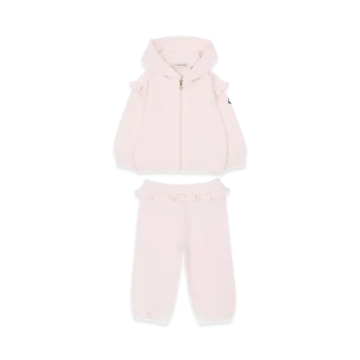 MONCLER Kids Hoodie And Pant Set "Pink"