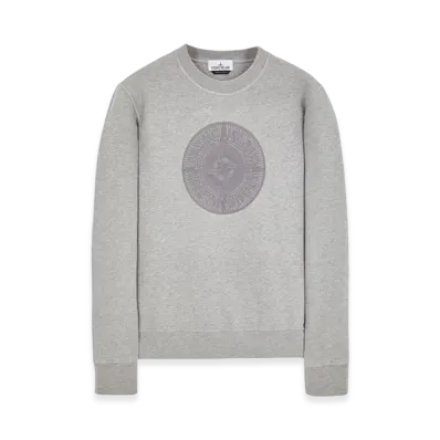 Stone Island 66559 Industrial One Print Crewneck Sweatshirt - 23FW "Dust Melange"