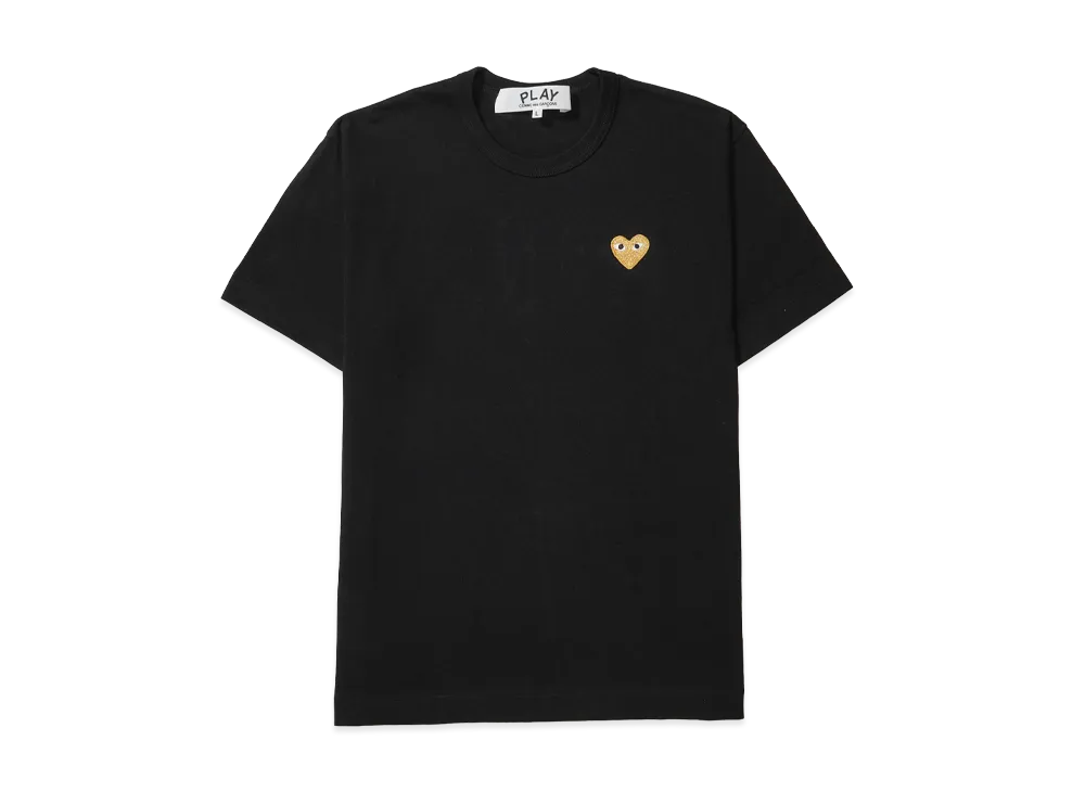 COMME des GARCONS PLAY CDG Gold Heart T-Shirt "Black"