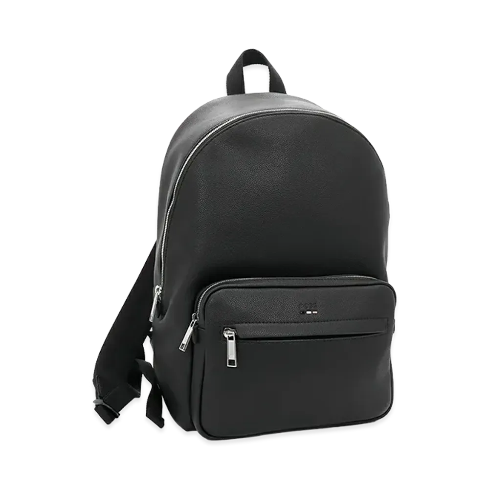 HUGO BOSS Ray Eco Leather Signature Stripe Backpack "Black"