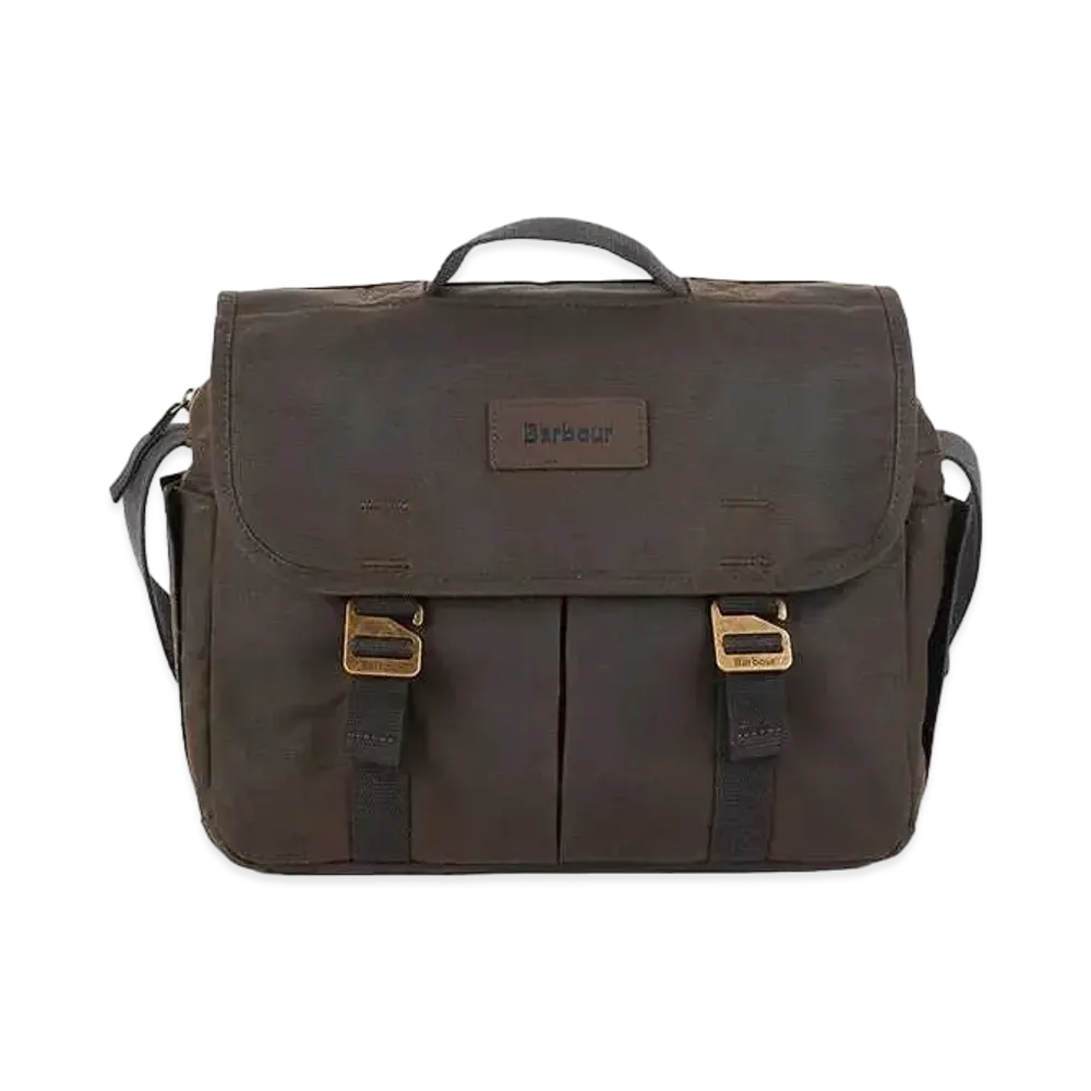 Barbour Wax Satchel "Olive"