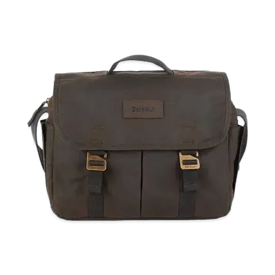 Barbour Wax Satchel "Olive"
