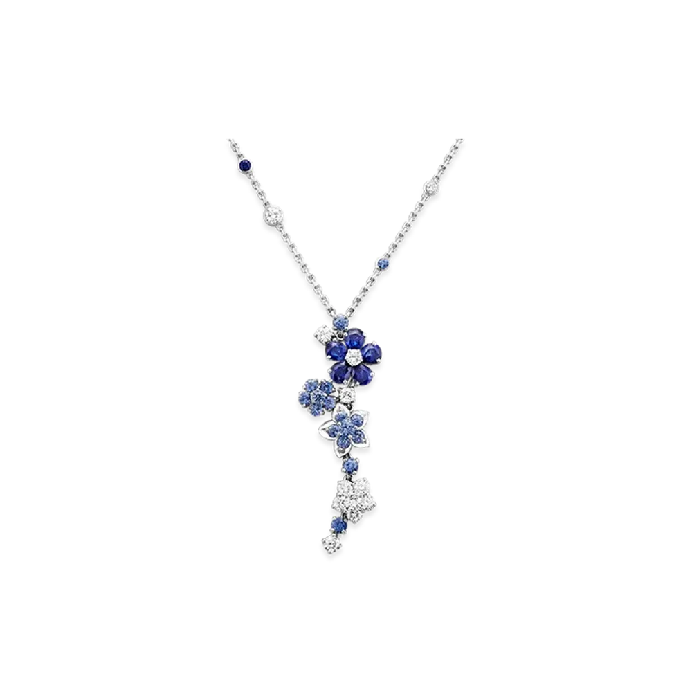 Van Cleef & Arpels Folie des Pres pendant "18K White gold/Sapphire/Diamond"