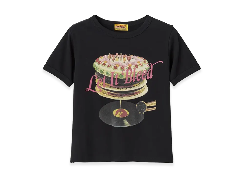 HYSTERIC GLAMOUR x THE ROLLING STONES Women's Let It Bleed T-Shirt "Black"
