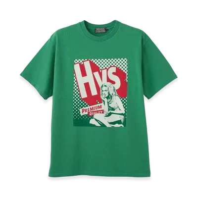 HYSTERIC GLAMOUR HYS SURF PREMIUM QUALITY S/S Tee "Green"